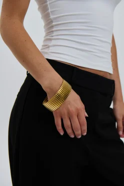Katrina Bracelet Thick 18K Gold Plated